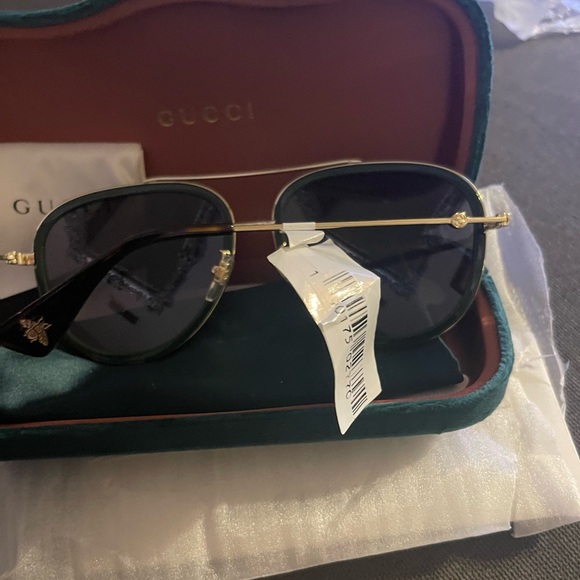 Gucci 57MM Pilot Sunglasses - Picture 7 of 11